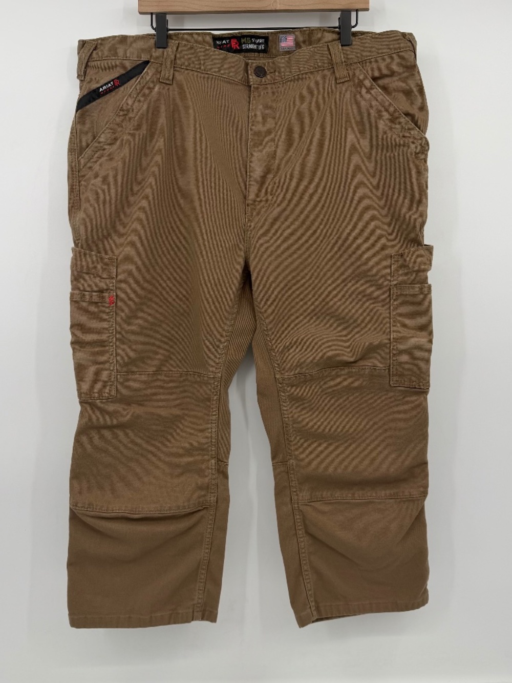 Ariat FR M5 Straight Leg Pants Men 42/34 Brown Cargo Cordura CAT2 2112